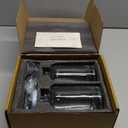 Molimoli Coffee Syrup Dispenser for Coffee Bar, Pump Dispenser, Glass Syrup Bottle w. Upgraded Pump, 16.9 oz 500 ml, Set of 2, Black