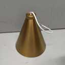 Vintage Modern Metal Conical Wall Sconce, Brass, 6“ Dia x 11" H