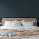 2 x Dimoon 393 x 17.3 Blue Contact Paper Grasscloth Peel and Stick Wallpaper Imitation Linen Texture Golden Removable Thicken Embossed Blue Golden Wallpaper Film Self Adhesive Decorative Shelf Roll