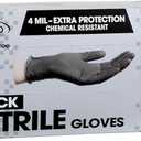 ForPro Disposable Nitrile Gloves, Chemical Resistant, Powder-Free, Latex-Free, Non-Sterile, Food Safe, 4 Mil