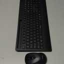 seenda Bluetooth Keyboard and Mouse Combo, COE201 3 Multi-Device Connection Keyboard Mouse with Phone Holder, Full Size Wireless Ergonomic Compatible for Windows, Laptop, MacBook, iPad,Black