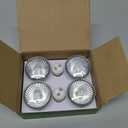 Vinaco GU10 Halogen Bulb Dimmable, GU10+c 110V 50W Candle Warmer Lamp Replacement, MR16 GU 10 50W Halogen Bulb 120V, 50 W MR16 with Glass Cover for Track&Recessed Lighting, 2800K Warm White, 6 Pack