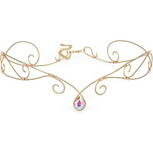 CoTeeZa Wedding Headband Fairy Circlet King and Queen Viking Crown Medieval Headpiece Elf Tiara Cosplay Costume Adjustable Cross Wreath Men Women Birthday Hair Accessory for Quinceaner Prom Party
