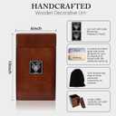 Large Urn for Human Ashes Adult Male Solid,Wooden urn with QR Memorial webpage. Quality Wooden Keepsake Box for Memorial Cremation Ash | Up to 220 lbs Cremains Capacity