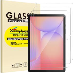 3-Pack, Screen Protector for Samsung Galaxy Tab S10 Lite/ S10 FE/ S9 FE 10.9 inch Bubble Free Tempered Glass Film Easy Installation (Transparent)