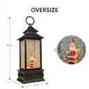 Christmas Snow Globes Lantern, 8 Songs, Battery & USB Powered, Christmas Decorations, Ideal Holiday Party Gifts for Family (Santa Claus-5)