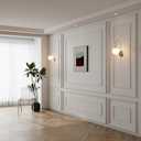 Pangda 3 Set Peel and Stick Wall Molding Kit Panel, 31x63in+78x63in