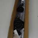 2 Pack Industrial Curtain Rods for Windows 28 to 48 Inches, Blackout Wrap Around Curtain Rod, for Indoor and Outdoor, 5/8 Inch Diameter, 33 to 45 Inches, Black