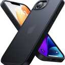 iPhone 16e Case [16FT Military Grade Drop Protection] Anti-Slip, Anti-Scratch, Slim Frosted Matte Translucent Cover 16e Phone Case for iPhone 16 e case 6.1", Frosted Black