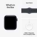 Apple Watch SE 3 [GPS + Cellular 40mm] Smartwatch with Midnight Aluminum Case with Midnight Sport Band - S/M. Fitness and Sleep Trackers, Heart Rate Monitor, Always-On Display, Water Resistant