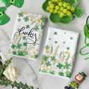 Artoid Mode Flower Clover Shamrock St.Patrick's Day Kitchen Dish Towels, 18x26 Inch Farmhouse Holiday Spring Decoration Cleaning Set of 2