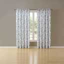 2 x Colette Rod Pocket Panel (52"W x 63"L (Pack of 1), Denim)