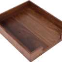 Bamber Wood Letter Tray Wooden Desk Organizer Paper Document File Tray for Office Supplies Collection Folders Notebooks, Black Walnut