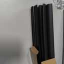 Yaocom 2 Strip Black 32 Inch Vinyl U-Shape Door Bottom Seal, Slide on Weatherstrip Interior Door Bottom to Block Light and Reduce Noise Fits 32 x 1-3/8 Doors, Fills 1/2 1-1/2 Gaps