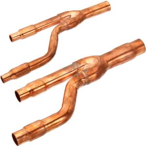 PATIKIL 22T Refrigeration Y Branch Set, Copper Y Joint Fits for Central Air Conditioning System