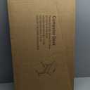 KLSMYHOKI Portable Standing Desk Adjustable Height, Small Computer, Laptop, Mobile Stand Up Rolling Desk with Wheels, Table for Home Office, 16"x31.5" Height 27"-43.5", White