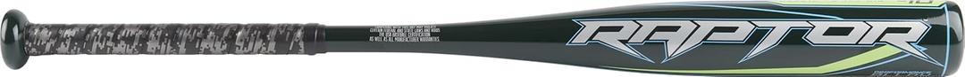 Rawlings | Raptor Youth Baseball Bat | USA | -10 Drop | 2 1/4" Barrel | 1 Pc. Aluminum (26 Inch, Dark Green)