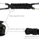 BRAVESHINE Paracord Keychain Carabiner Clip, D Ring Lanyard Hanger Stroller Hook for Water Bottle, Key, Backpacks, Men, Women (1 Pink 1 Green)