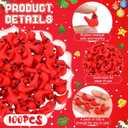 Soulchen 100 Pcs Mini Red Cardinal Bird Figurines for Craft, Tiny Cardinal Decor Small Christmas Ornaments for Gifts Christmas Craft Cake Topper Garden Lawn Home Decor