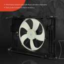 A-Premium Engine Radiator Cooling Fan Assembly Compatible with Select Toyota & Pontiac Models - Corolla 2009-2013, Matrix 2009-2014, Vibe 2009-2010 - Replace# 88975763PFM, 88975767