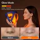 INIA Glow 4D Wireless Red Light Therapy Mask for face Dual NIR, 320 LEDs, 4 Modes, Under-Eye Cooling, Cordless & Rechargeable LED Face Mask for Home & Travel, Skincare Gifts for Women Mom Wife, Blue