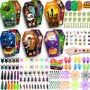SpringFlower 269Pcs Halloween Party Favors Bulk, Halloween Party Supplies, Goodie Bags Stuffers, Halloween-Themed Toys for Trick or Treat Classroom Prizes Gifts for Kids
