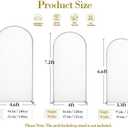 Light Sage Green Arch Cover 3 Set - 6.6FT, 7.2FT, 8FT Arch Backdrop Cover Spandex Fitted Wedding Arch Stand Covers for Baby Shower Birthday Party Bridal Shower Banquet Photo Background Decorations