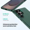 Nillkin Magnetic Shockproof for Samsung Galaxy S25 Ultra Case Magsafe, [Military-Grade Protection] [Anti-Scratch & Slip] [Compatible with MagSafe] Slim Case for Galaxy S25 Ultra Case Magsafe, Green