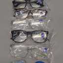 CCVOO Reading Glasses for Women/Men, Eyeglasses, Blue Light Readers for Women/Men, Computer Eye Glasses, Cheaters (2 Black/ 2 Transparent/ 1 Turtle)