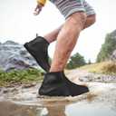 Waterproof Shoe Covers Slip-Resistant Overshoes Newly Upgraded and Latest Model for Men Women, Reusable Rain Boots for Outdoor, Cycling, Hiking, Work (Black, XL (Women 11-13, Men 10.5-13))