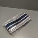 Stripe Table Runner-Navy Blue Gray White Cotton linen-Long 108 inche Dresser Scarves,Farmhouse Tablerunner for Kitchen Coffee/Dining/Sofa Table Bedroom Home Living Room,Scarf Decor for Holiday Dinner