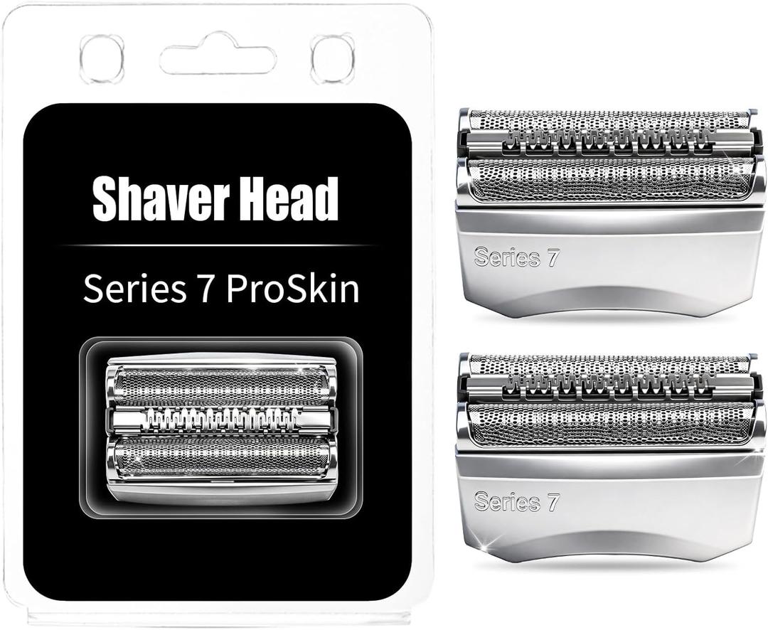 2Pack Series 7 Replacement Head for Braun Series 7 Foil Shaver Replacement Heads Compatible with 70s Replacement Compatible with Series 7 Shavers 70s 720,750CC, 760CC,790CC,9565 Foil Shaver