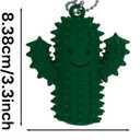 1pc Silicone Little Ouchies Pain Fidget - Cactus Pain Stim Tool for Adults, Spiky Grippie Keychain, Hard Spiky Sensory Toy for Anxiety Relief and Focus Enhancement (Blue)