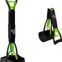 SZHLUX 28" Pooper Scooper, Foldable Dog Pooper Scooper with Unbreakable Material and Durable Spring for Grass and Gravel, Green