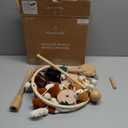 The Peanutshell Crib Mobile for Boys or Girls - Wooden Musical Baby Crib Mobile with 12 Lullabies, Western Woods Baby Western Woods Nursery Decor