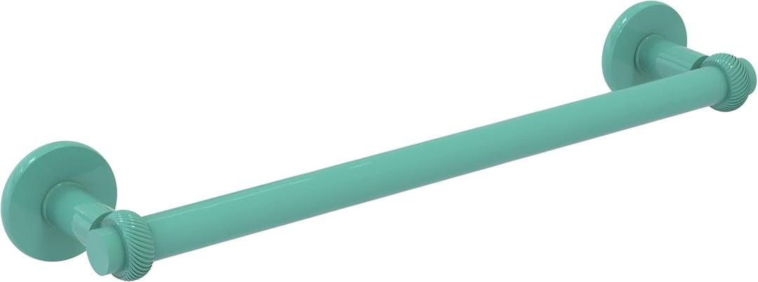 Allied Brass 2051T/18-SFG Continental Collection 18 Inch Towel Bar with Twist Detail, Sea Foam Green