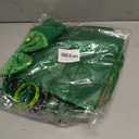 YQUQWN 10 Pcs St. Patricks Day Costume Accessories Set Leprechaun Outfit with Shamrock Hat Sequined Vest Bow Tie Glasses Necklace & Green Party Parade Decorations