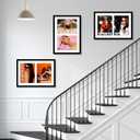 14x20 Double Sports Magazine Frame Display Two 8.5 x 11.25 or 8.25 x 11 Magazines with 2 Sizes Mat, or 14x20 Photos without Mat, Magazine Display Frame with Plexiglass for Wall Hanging, Black