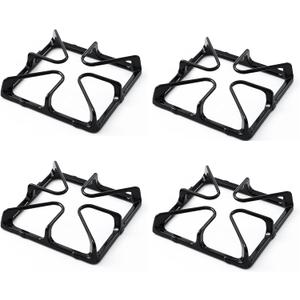 Upgraded WB31K10034 Stove Grate Replacement Parts for GE Stove Parts XL44 Range Burner Grates GE Cooktop Parts Cast Iron Grate JGBP29MEM1BS General Electric Gas Range Parts Stove Top Grate Rack 4 Pcs