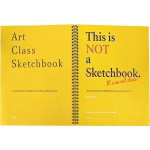 Drawing Sketchbook,This is Not A Sketchbook, It's an Art Class, A Painting Art Book About How to Draw, Spiral-Bound Workbook Interactive Coloring Book for The Aspiring Artist