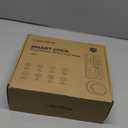 Ulecoce Fingerprint Keypad Deadbolt with Handle Set, Keyless Entry Door Lock, Door Locks for Front Door Lock Set, App Control, Auto Locking, Easy to Install, Oil Rubbed Bronze