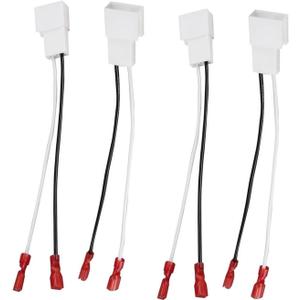 4 PCS Door Speaker Wiring Harness 72-8104 Audio Speaker Wire Cable Compatible with Camry Corolla Tundra Pontiac Speakers Adapter Connector Plug Easy to Install for Car Speaker Replacement