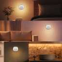 uuffoo Keyhole Light with Motion Sensor, Door Key Light PIR Infrared Wireless Auto Magnetic Linkage Detector, Indoor Wall Lamp for Kitchen Hallway Stairway (White, Three Pack)