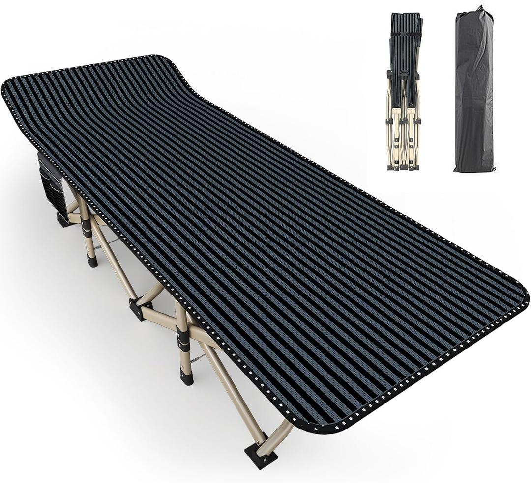 ATORPOK Oversized Camping Cot for Adults, Extra Wide 31.5'' Folding Bed
500LBS Heavy Duty Capacity; Carry Bag Included; Portable Sleeping Cot for Camping, Travel, Home & Guest Room