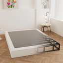 9 Inch Box Spring for Queen Bed, Heavy Duty Metal Box Spring Bed Base with Fabric Cover, Mattress Foundation, Easy Assembly, Noise Free, Black