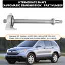 44500-SWA-A00 CV Intermediate Shaft Compatible with CR-V 2007 2008 2009 2010 2011 2012 2013 2014, Replaces 44500-T0A-A00 Axle Half Shaft Assembly