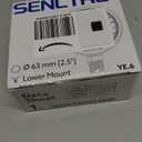 SENCTRL 0-15 Inches of Water Column Gauge, Low Pressure Capsule Gauge, 2-1/2" Dial Size, 1/4" NPT Lower Mount, Zero Adjustment, for Air Water Gas Pressure Test