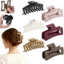 6 Pack Cloud Claw Clip for Women, 4" Large TPEE-Silicone Hair Claws, Bendable & Unbreakable Non-Slip Cozy Hair Clip for Thin/Thick/Curly Hair, Flexible & Durable All-Day Comfort Mutil Color 3