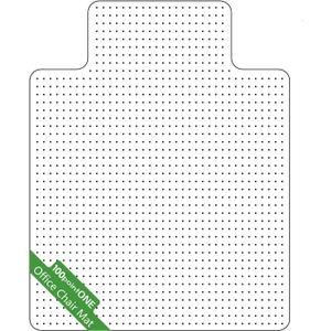 Office Chair Mat for Carpet - Clear Thick Desk Chair Mat for Carpet Plastic Floor Mats for Rolling Work and Gaming Chairs with Studs for Low Pile, Flat and No Carpeted Floors (45" X 53" with Lip)