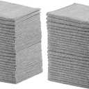 Rubbermaid All Purpose Microfiber Cleaning Cloth Towels 50 Pack 12"x12" Non-Scratch Reusable/Washable for Cleaning/Wiping/Polishing for Home/Kitchen/Car Gray